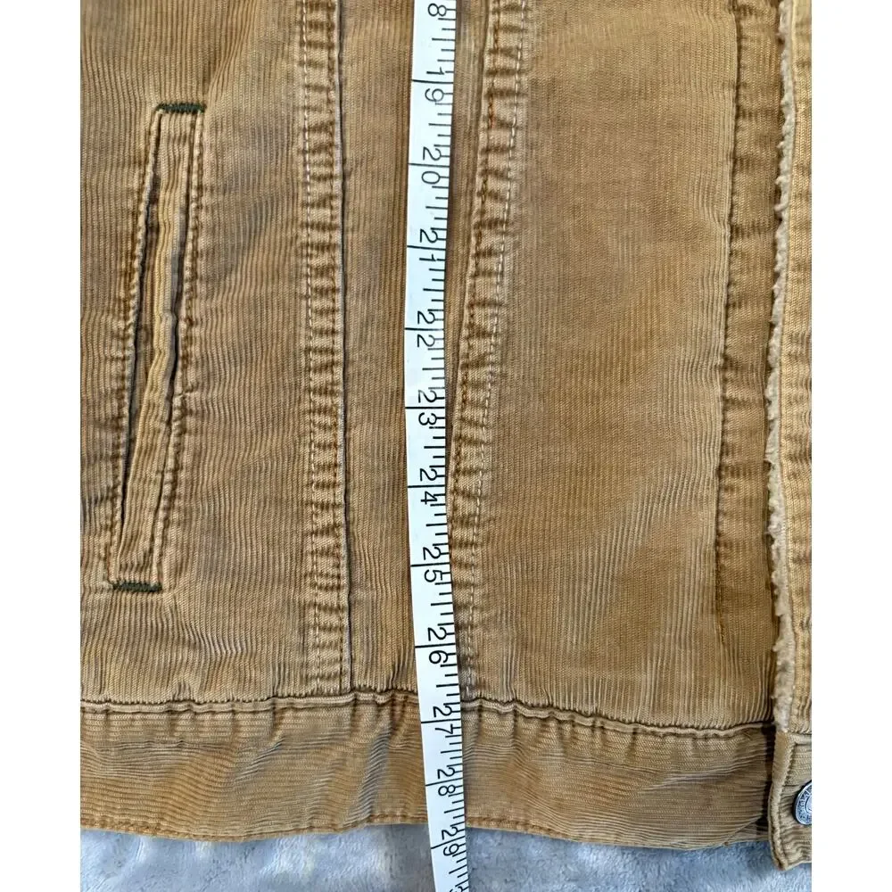 Vintage GAP Y2K Corduroy Sherpa Lined Type 3 Trucker Jacket XXL‎ Tan Casual Coat